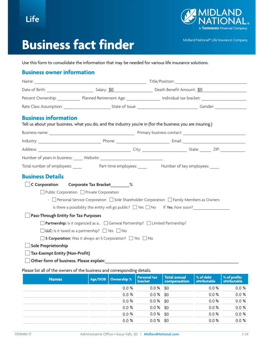 How to request a business valuation flyer