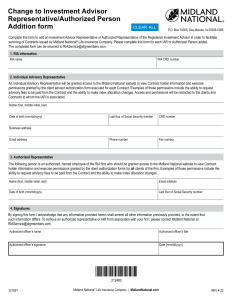 IAR information form