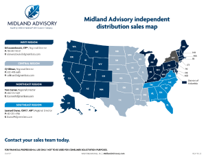 Midland Advisory regional sales map